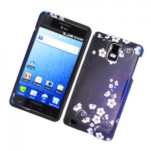 Hard Plastic Design Cover Case for Samsung Infuse 4G i997 - Midnight Flowers