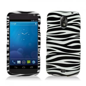 Hard Plastic Design Case for Samsung Galaxy Nexus CDMA (Verizon/Sprint) - Black & White Zebra