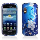 Hard Plastic Design Case for Samsung Stratosphere i405 - Blue Flowers and Vines
