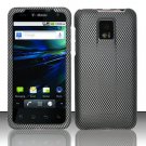 Hard Plastic Rubber Feel Design Case for LG Optimus G2x - Carbon Fiber