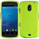 Hard Plastic Rubber Feel Case for Samsung Galaxy Nexus CDMA i515/i9250 (Verizon/Sprint) - Neon Green