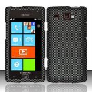 Hard Plastic Rubber Feel Design Case for Samsung Focus Flash i677 (AT&T) - Carbon Fiber