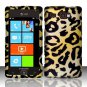 Hard Plastic Rubber Feel Design Case for Samsung Focus Flash i677 (AT&T) - Golden Cheetah