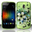 Hard Plastic Rubberized Design Case Samsung Galaxy Nexus CDMA (Verizon/Sprint) - Hawaiian Flowers