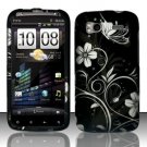 Hard Plastic Rubber Feel Design Case for HTC Sensation 4G - Midnight Garden