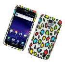Hard Plastic Rubber Feel Design Case for Samsung Galaxy S II Skyrocket (AT&T) - Colorful Leopard