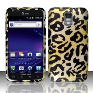 Hard Plastic Rubber Feel Design Case for Samsung Galaxy S II Skyrocket (AT&T) - Golden Cheetah