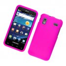 Hard Plastic Rubber Feel Case for Samsung Captivate Glide 4G (AT&T) - Hot Pink
