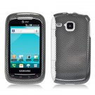 Hard Plastic Design Case for Samsung DoubleTime i857 (AT&T) - Carbon Fiber