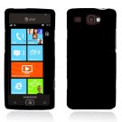 Hard Plastic Rubber Feel Case for Samsung Focus Flash i677 (AT&T) - Black