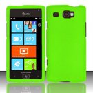 Hard Plastic Rubber Feel Case for Samsung Focus Flash i677 (AT&T) - Neon Green