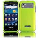 Hard Plastic Rubber Feel Case for Samsung Captivate Glide 4G (AT&T) - Neon Green