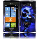 Hard Plastic Design Case for Samsung Focus Flash i677 (AT&T) - Blue Skull