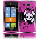 Hard Plastic Design Case for Samsung Focus Flash i677 (AT&T) - Girly's Skull