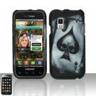 Hard Plastic Rubber Feel Design Case for Samsung Fascinate i500 - Ace of Spade Skull