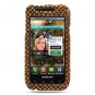 Hard Plastic Bling Rhinestone Design Case for Samsung Fascinate i500 - Golden Leopard