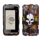 Hard Plastic Rubber Feel Design Case for HTC Radar 4G - Lion and Skull