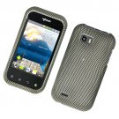 Hard Plastic Rubber Feel Design Case for LG myTouch Q C800/Maxx Q - Carbon Fiber