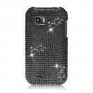 Hard Plastic Bling Rhinestone Design Case for LG myTouch Q C800/Maxx Q - Black