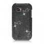Hard Plastic Bling Rhinestone Design Case for LG myTouch Q C800/Maxx Q - Black
