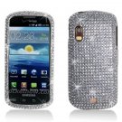 Hard Plastic Bling Rhinestone Design Case for Samsung Stratosphere i405 - Silver