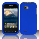 Hard Plastic Rubber Feel Case for LG myTouch Q C800/Maxx Q - Blue