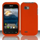 Hard Plastic Rubber Feel Case for LG myTouch Q C800/Maxx Q - Orange