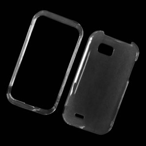 Hard Plastic Transparent Cover Case for LG myTouch Q C800/Maxx Q - Clear
