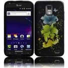 Hard Plastic Rubber Feel Design Case for Samsung Galaxy S II Skyrocket i727 - Magical Flowers