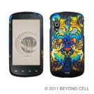 Hard Plastic Rubber Feel Design Case for Samsung Stratosphere i405 - Rainbow Lion Sculpture