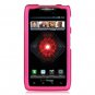 Hard Plastic Rubber Feel Case for Motorola Droid RAZR Maxx XT916 - Hot Pink