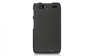 Hard Plastic Rubber Feel Case for Motorola Droid RAZR Maxx XT916 - Black