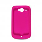 Soft Silicone Skin Cover Case for HTC Wildfire 6225 - Hot Pink