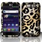 Hard Plastic Rubberized Design Case for LG Connect 4G (MetroPCS)/Viper 4G (Sprint) - Golden Cheetah