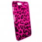Hard Plastic Rubber Feel Design Case for Motorola Droid RAZR Maxx XT913/XT916 - Hot Pink Leopard