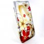 Hard Plastic Rubber Feel Design Case for Motorola Droid RAZR Maxx XT913/XT916 - Red and Gold Flowers