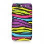 Hard Plastic Rubber Feel Design Case for Motorola Droid RAZR Maxx XT913/XT916 - Abstract Zebra