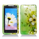 Hard Plastic Design Case for Motorola Droid RAZR Maxx XT913/XT916 - Green Flowers & Butterfly