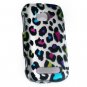 Hard Plastic 2 Piece Snap On Rubberized Case for Nokia Lumia 710 - Rainbow Leopard