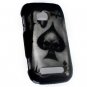 Hard Plastic 2 Piece Snap On Rubberized Case for Nokia Lumia 710 - Ace of Spade Skull