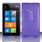 Soft TPU Gel Skin Cover Case for Nokia Lumia 900 (AT&T) - Purple