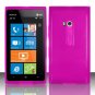 Soft TPU Gel Skin Cover Case for Nokia Lumia 900 (AT&T) - Hot Pink