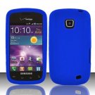 Soft Silicone Skin Cover Case for Samsung illusion i110 (Verizon) - Blue