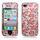 Hard Plastic Rubber Feel Design Case for Apple iPhone 4/4S - Love You
