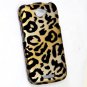 Hard Plastic Rubberized Snap On Design Case for HTC One S/Ville (T-Mobile) - Golden Cheetah