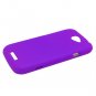 Hard Plastic 2-Piece Rubberized Snap On Cover Case for HTC One S/Ville (T-Mobile) - Purple
