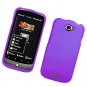 Hard Plastic 2-Piece Rubberized Snap On Cover Case for HTC One S/Ville (T-Mobile) - Purple