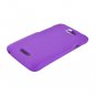 Hard Plastic 2-Piece Rubberized Snap On Cover Case for HTC One X/Elite (AT&T) - Purple