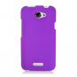 Hard Plastic 2-Piece Rubberized Snap On Cover Case for HTC One X/Elite (AT&T) - Purple