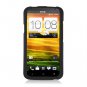 Hard Plastic 2-Piece Rubberized Snap On Cover Case for HTC One X/Elite (AT&T) - Black
